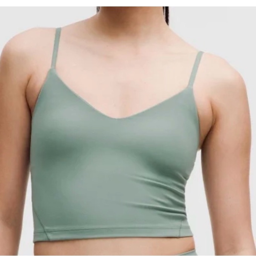 Lululemon Align Cropped Cami tank - Light Green Spaghetti Strap Cropped Top 4